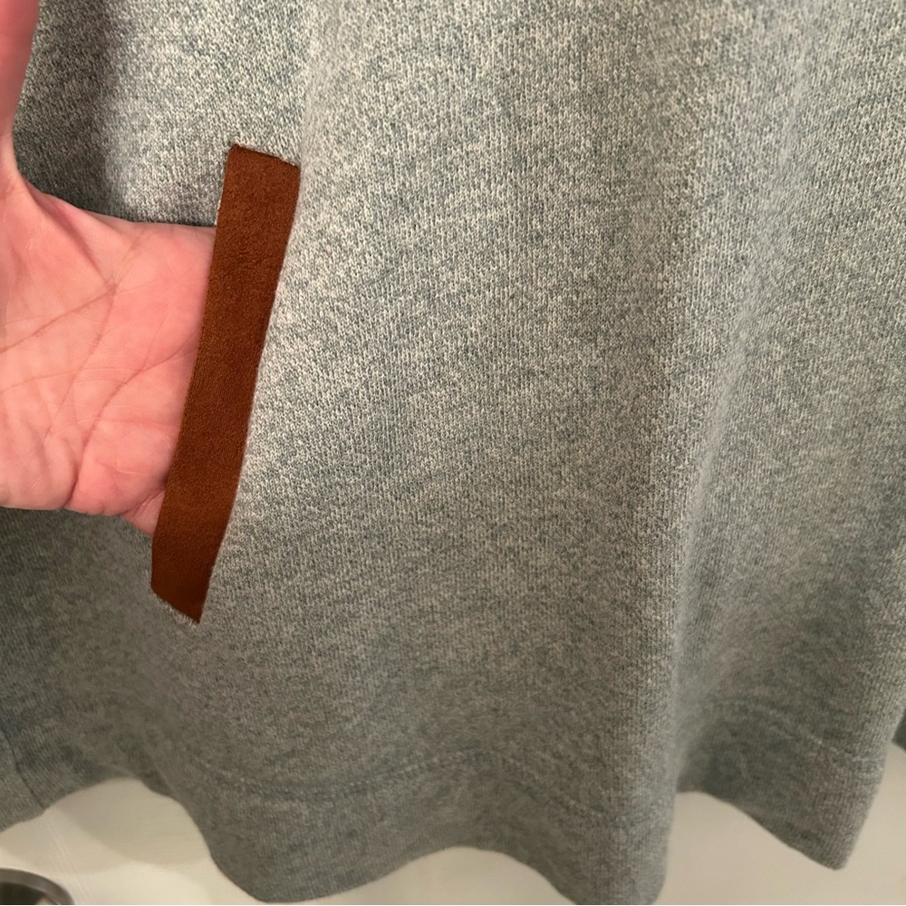 Soft Surroundings Weekender Tunic Sweatshirt with‎ Faux Suede Accents Size M - Picture 4 of 7